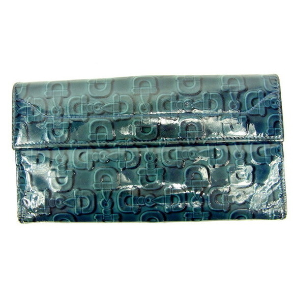 Gucci Wallet long horsebit leather patent green - Picture 1 of 6
